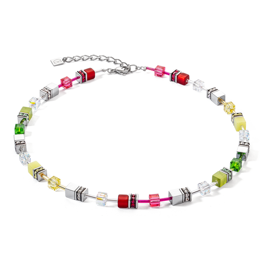 GeoCUBE® Iconic necklace red-green