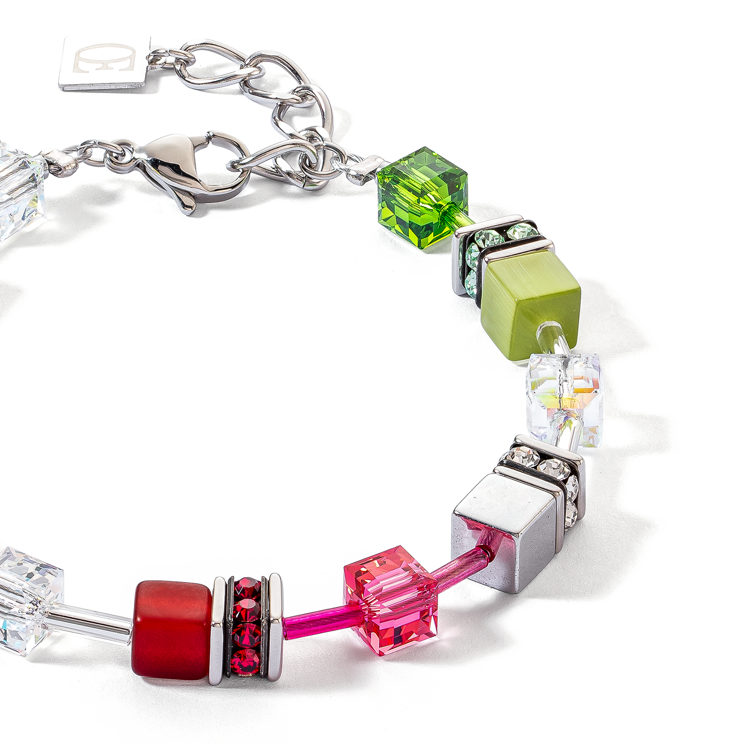 GeoCUBE® Iconic bracelet red-green