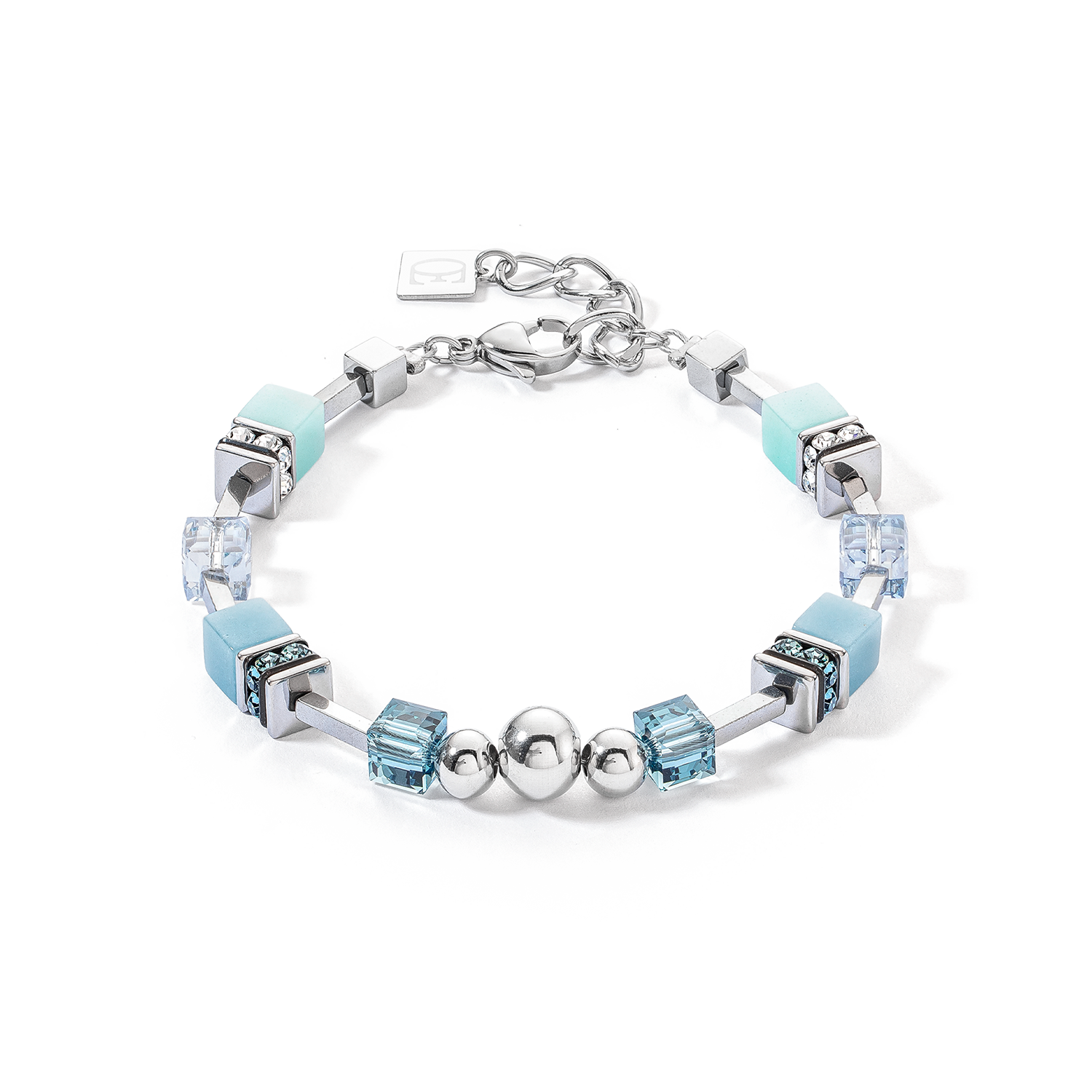 GeoCUBE® Fusion Spheres bracelet ice blue