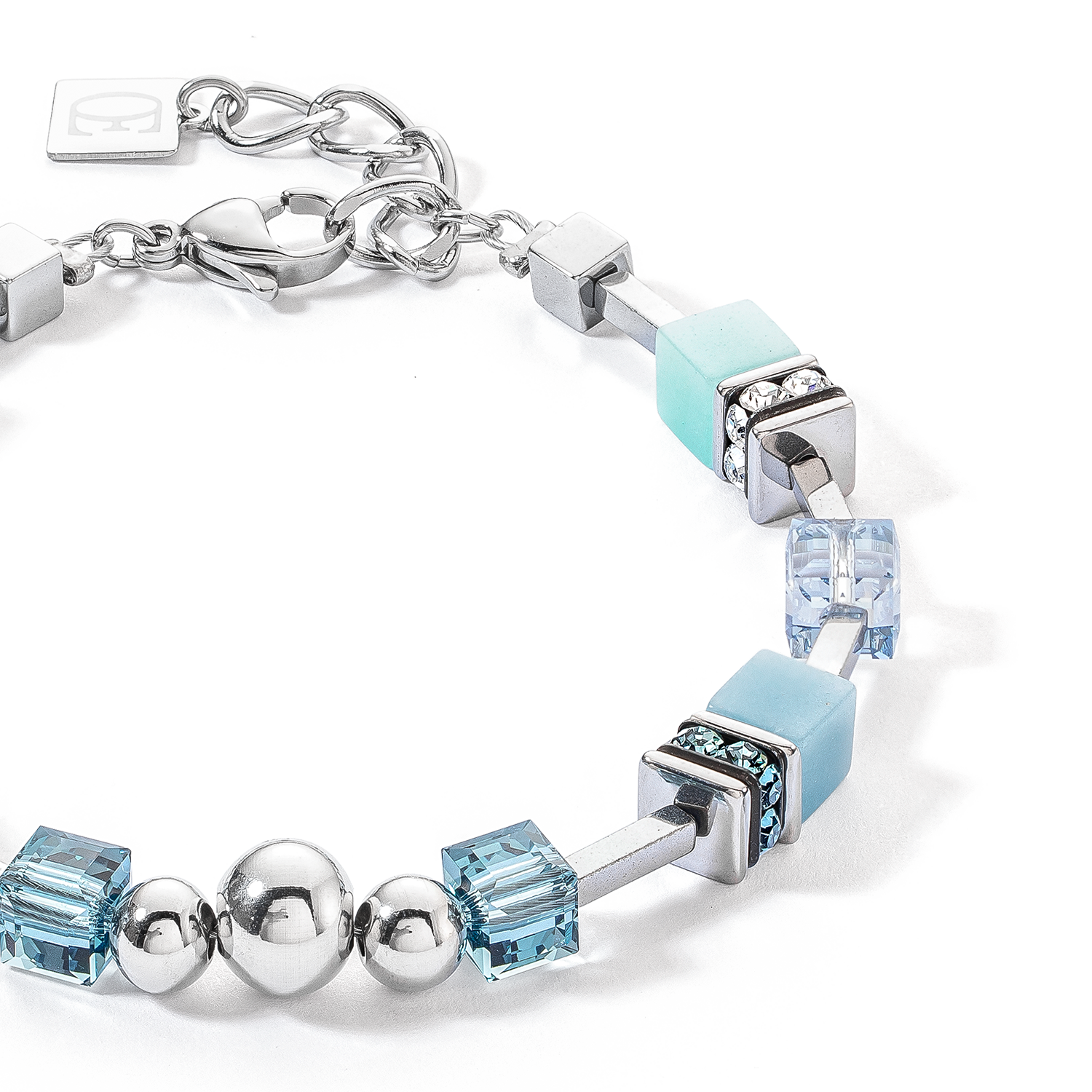 GeoCUBE® Fusion Spheres bracelet ice blue