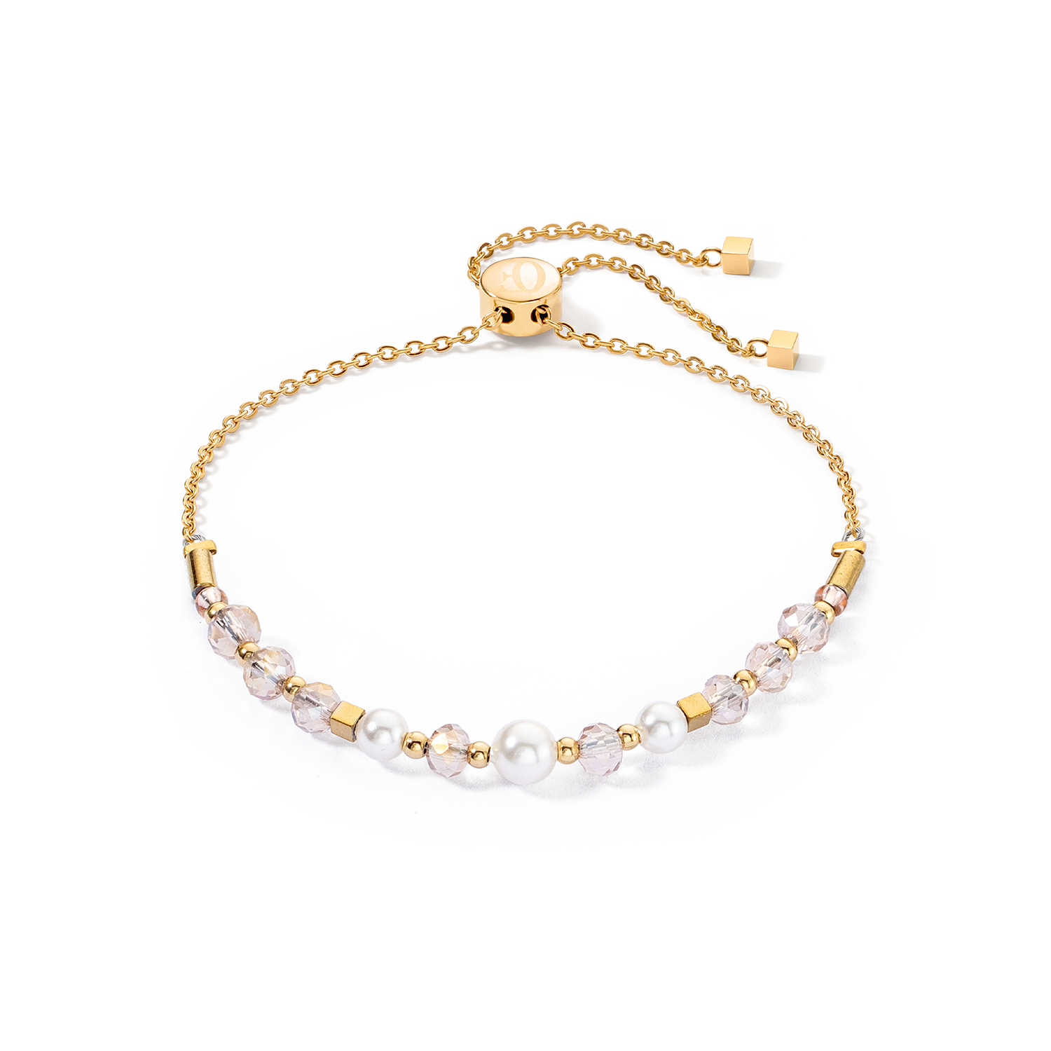 Princess Pearls Chain bracelet gold-white