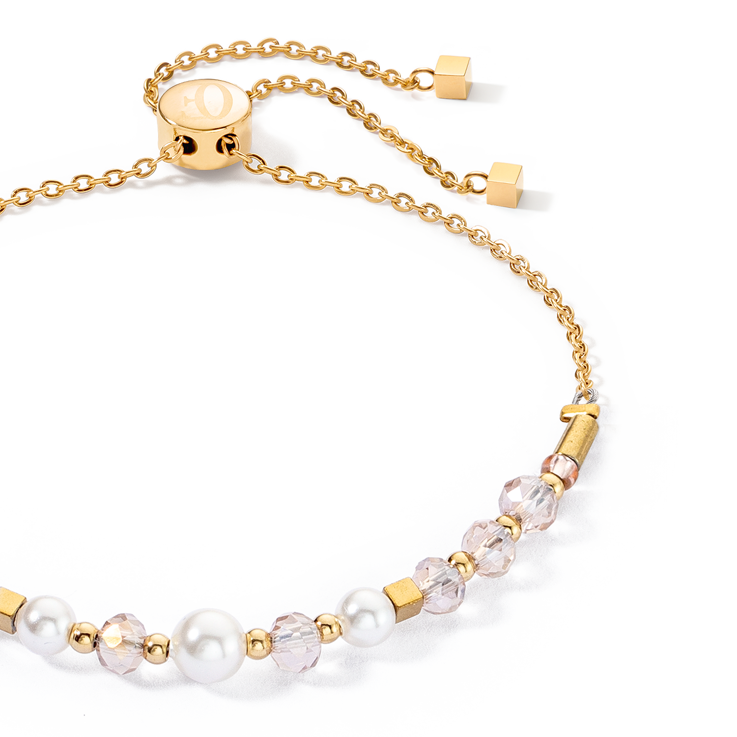 Princess Pearls Chain bracelet gold-white