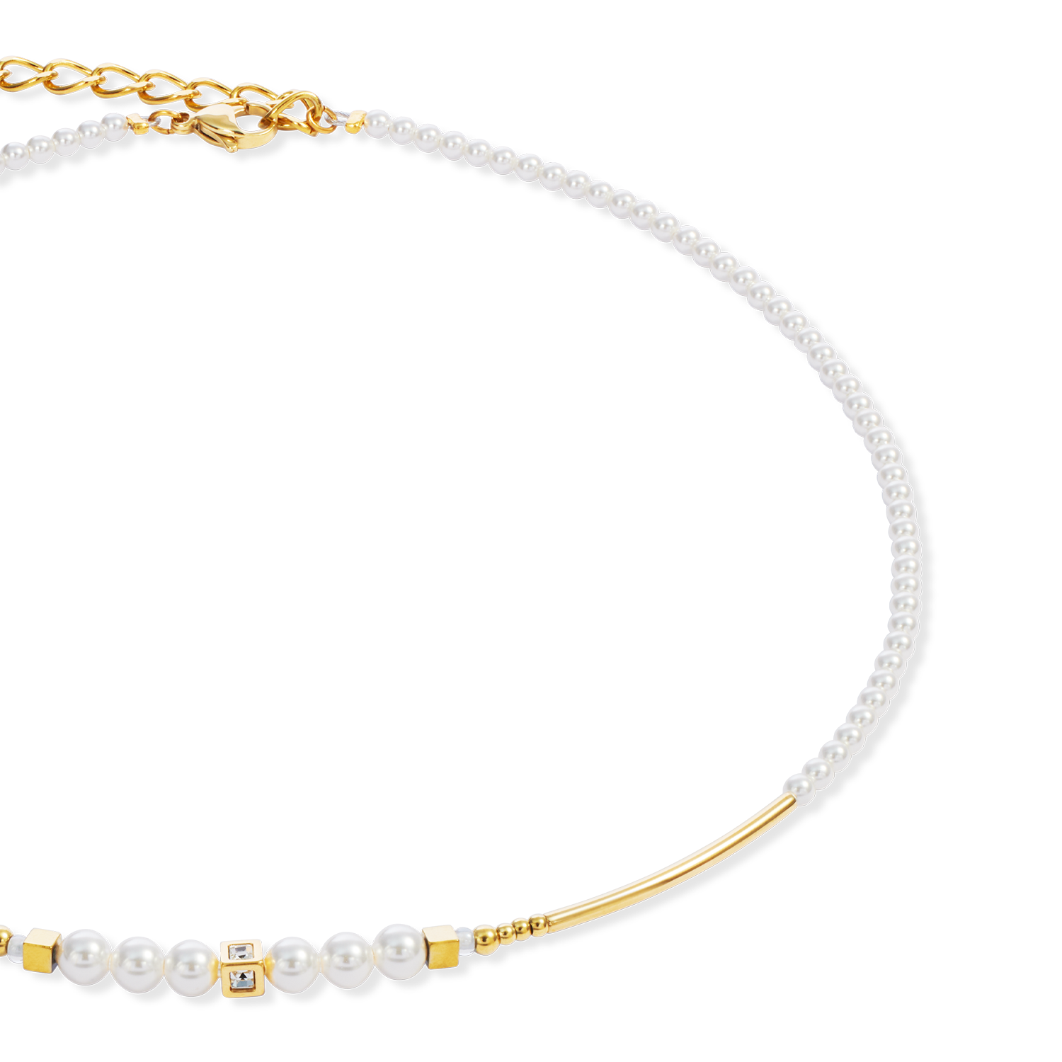 Necklace Shimmering Princess Pearls gold-white