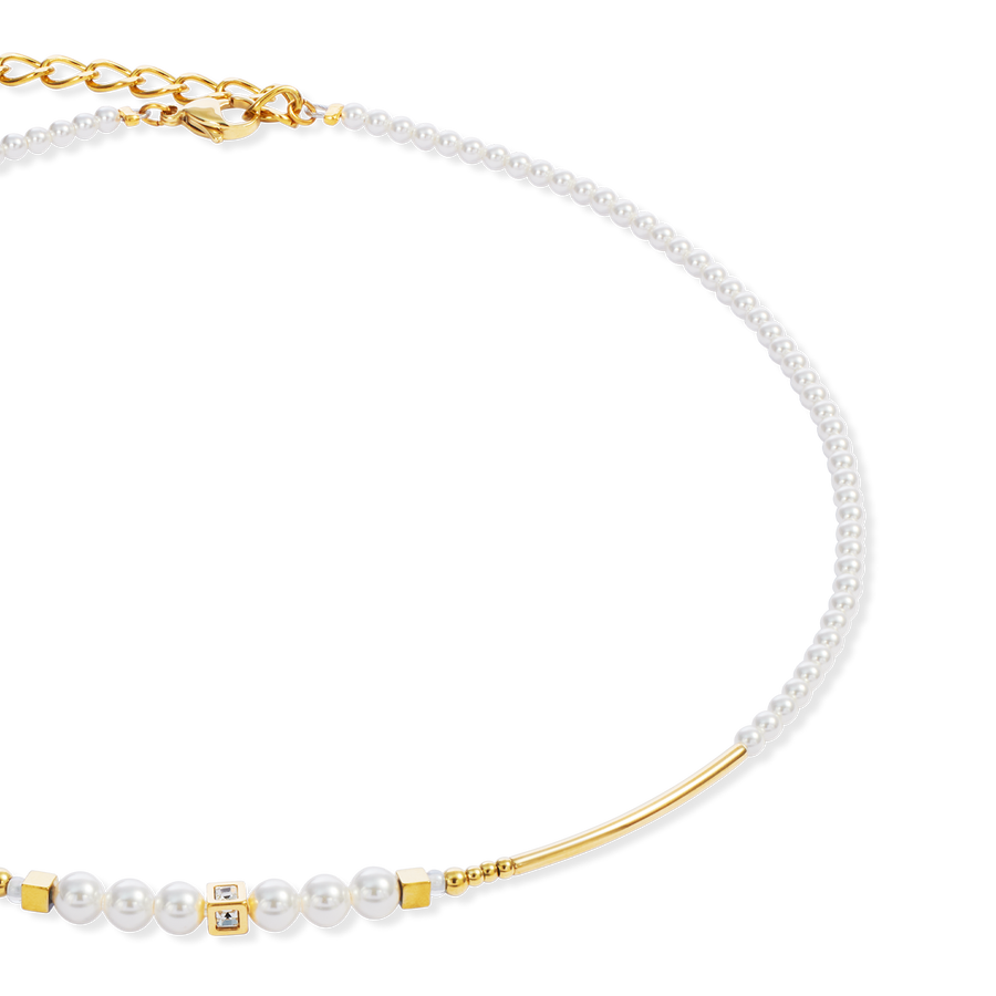 Necklace Shimmering Princess Pearls gold-white