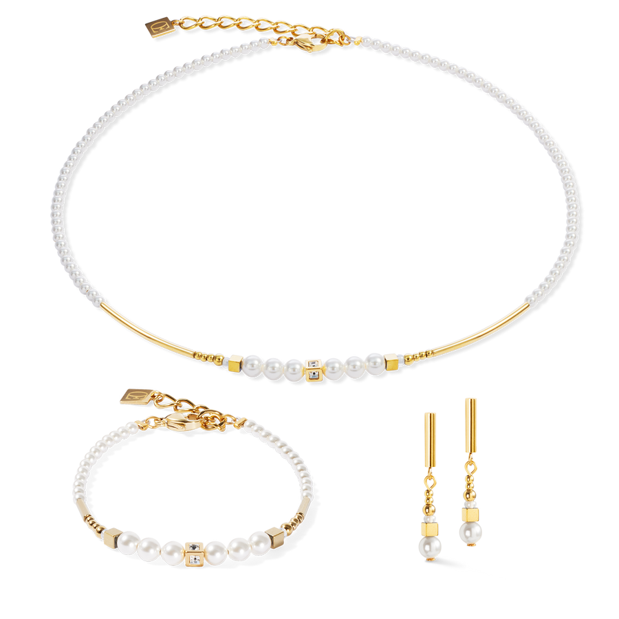 Necklace Shimmering Princess Pearls gold-white