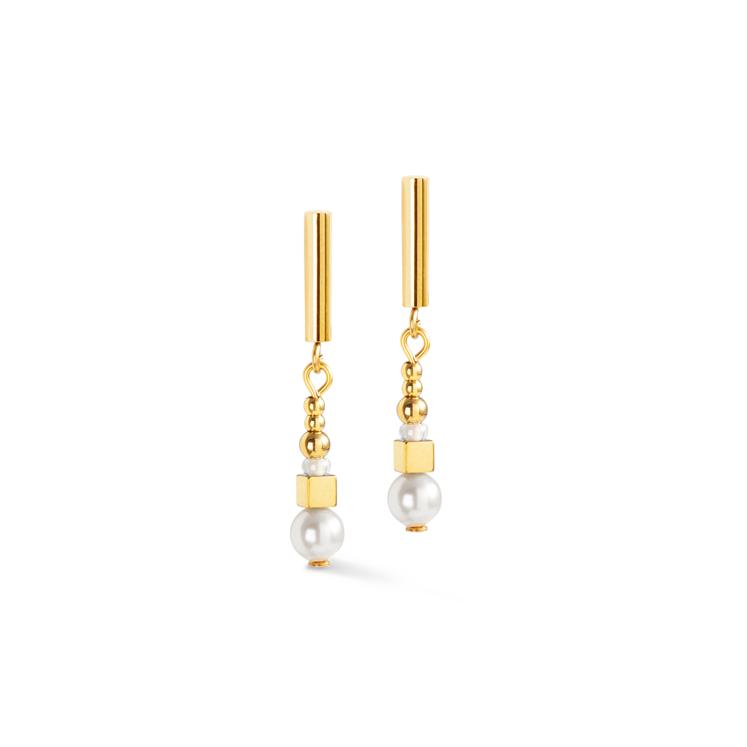 Earrings Shimmering Princess Pearls gold-white