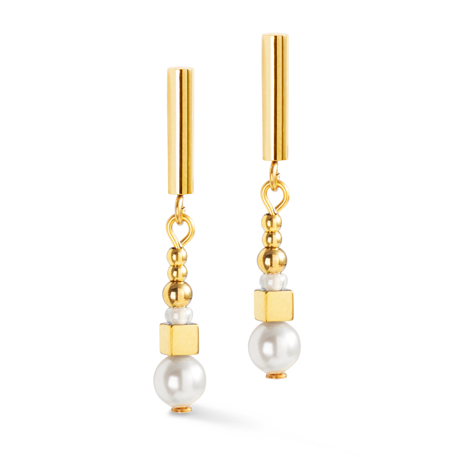 Earrings Shimmering Princess Pearls gold-white