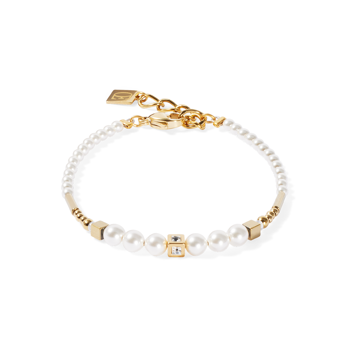 Bracelet Shimmering Princess Pearls gold-white