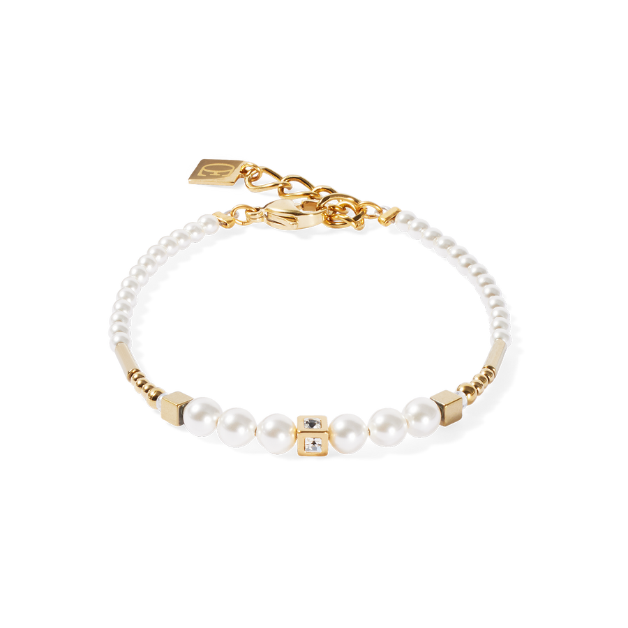 Bracelet Shimmering Princess Pearls gold-white