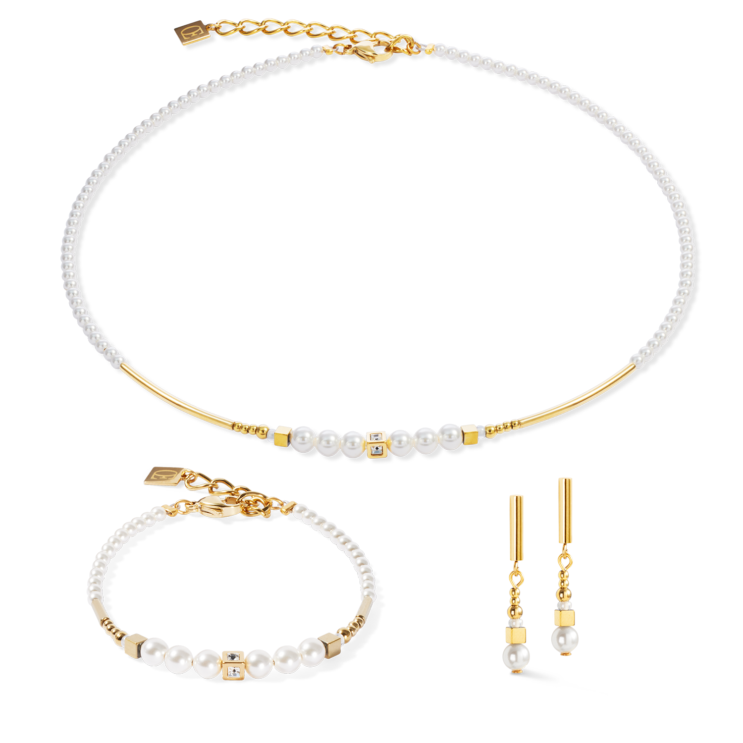 Bracelet Shimmering Princess Pearls gold-white