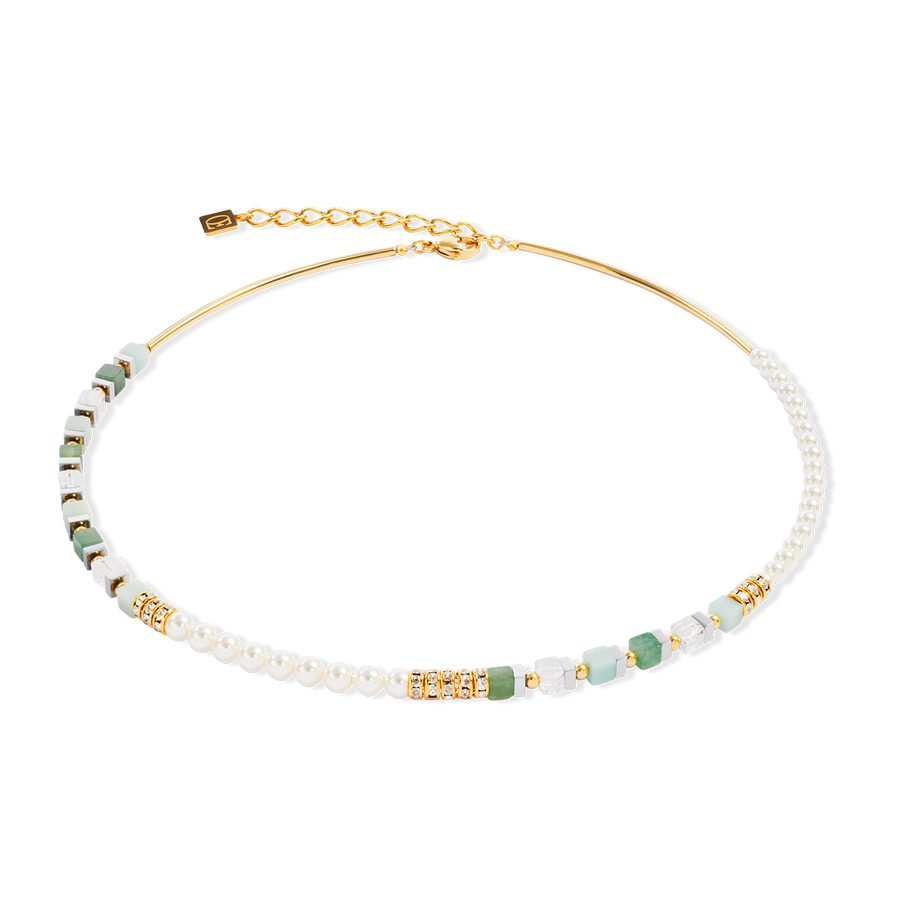 Precious Fusion Offset necklace gold-green