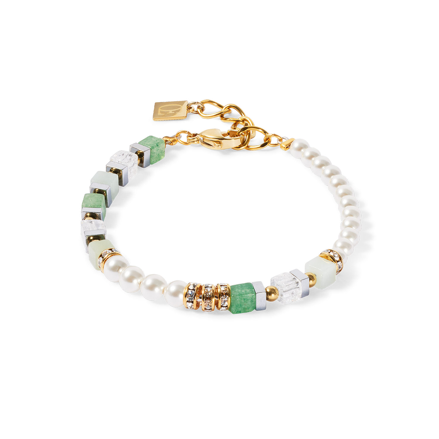 Precious Fusion Offset bracelet gold-green