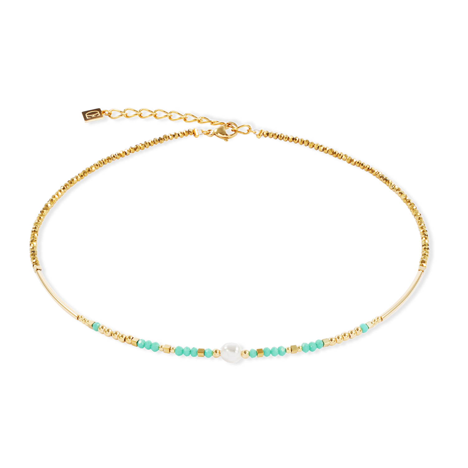 Necklace Lagoon Pearl gold-mint