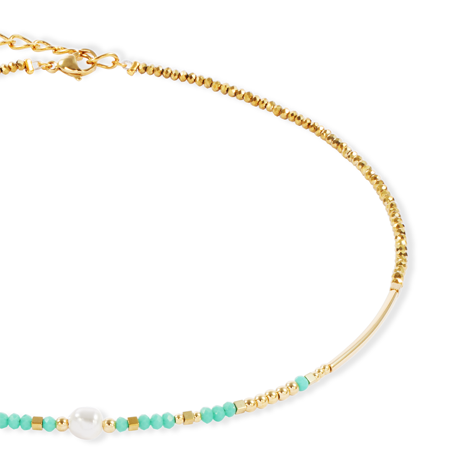 Necklace Lagoon Pearl gold-mint