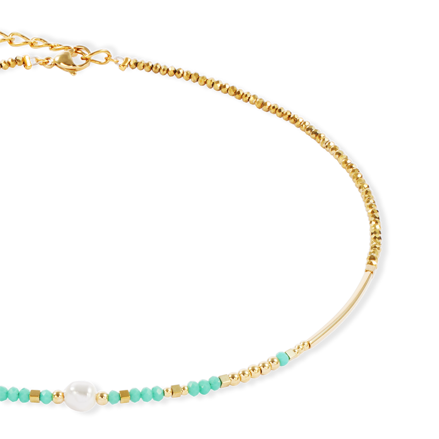 Necklace Lagoon Pearl gold-mint