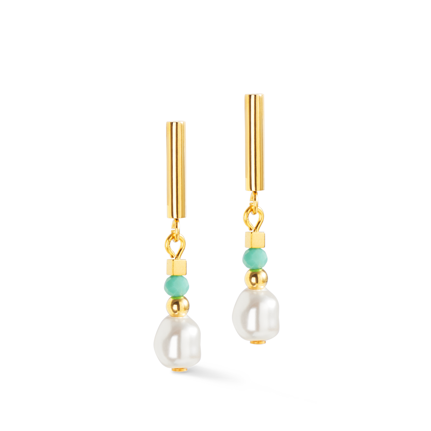 Earrings Lagoon Pearl gold-mint