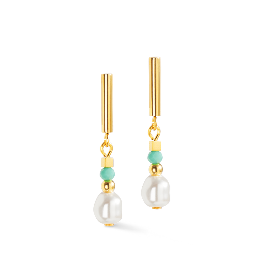 Earrings Lagoon Pearl gold-mint