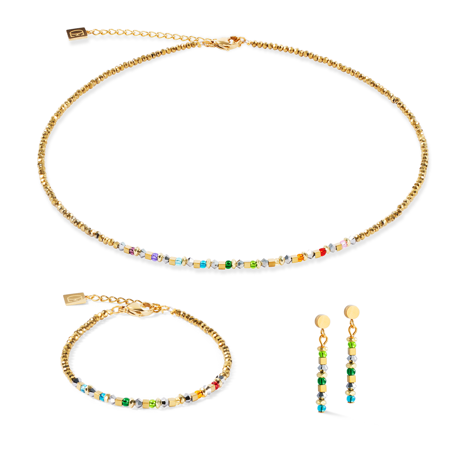 Necklace Golden Whisper Rainbow