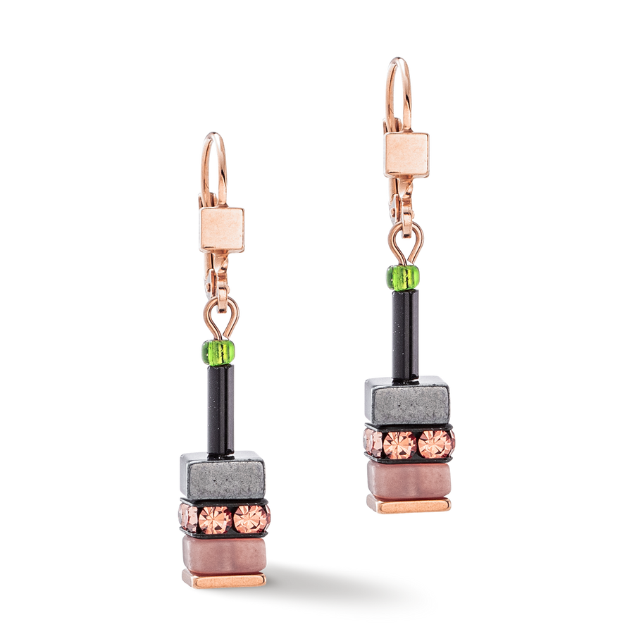 Sparkling Classic Elements earrings rose gold-autumn