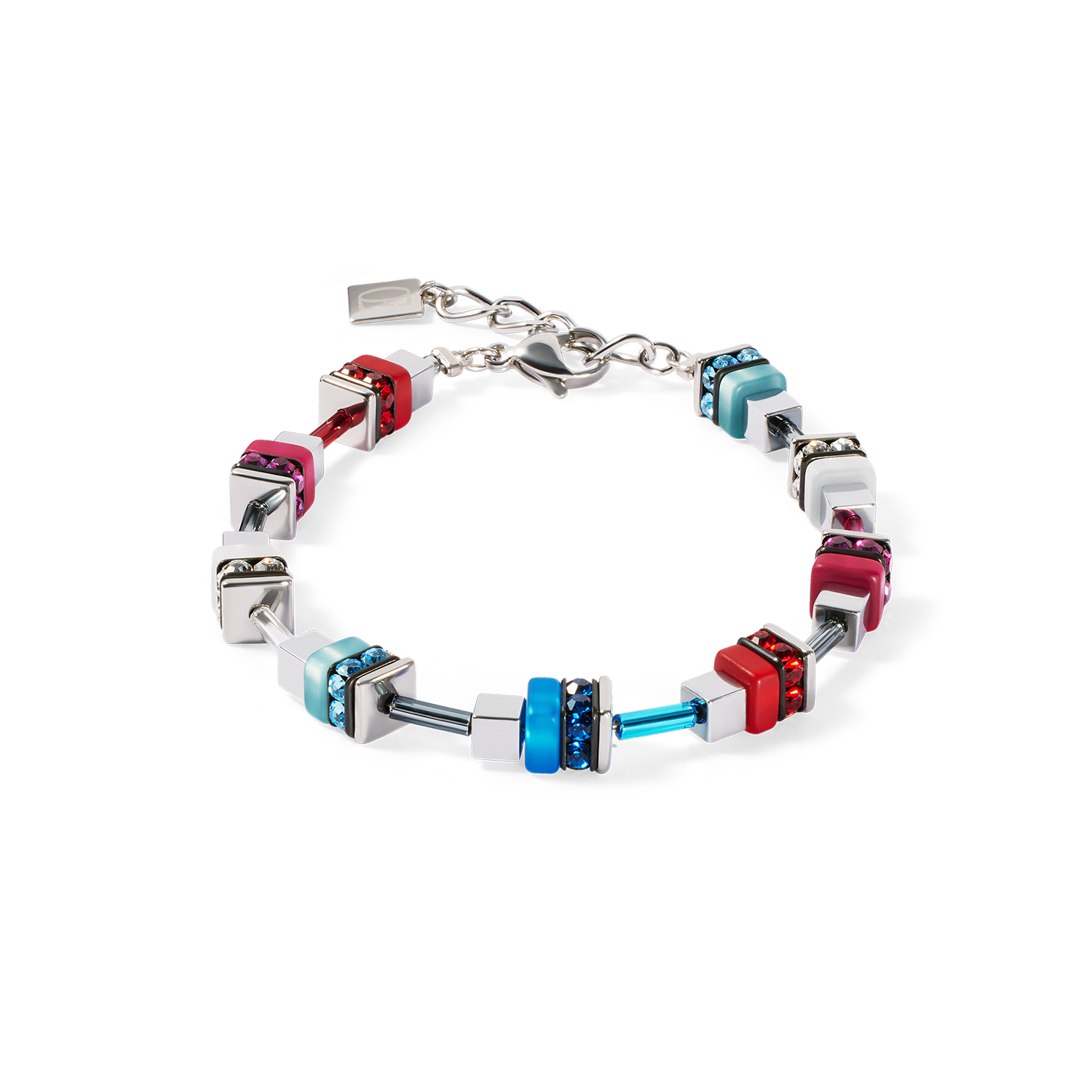 Bracelet Modern Future Cube blue-red