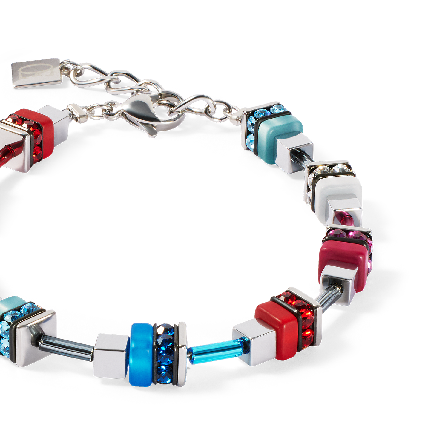 Bracelet Modern Future Cube blue-red