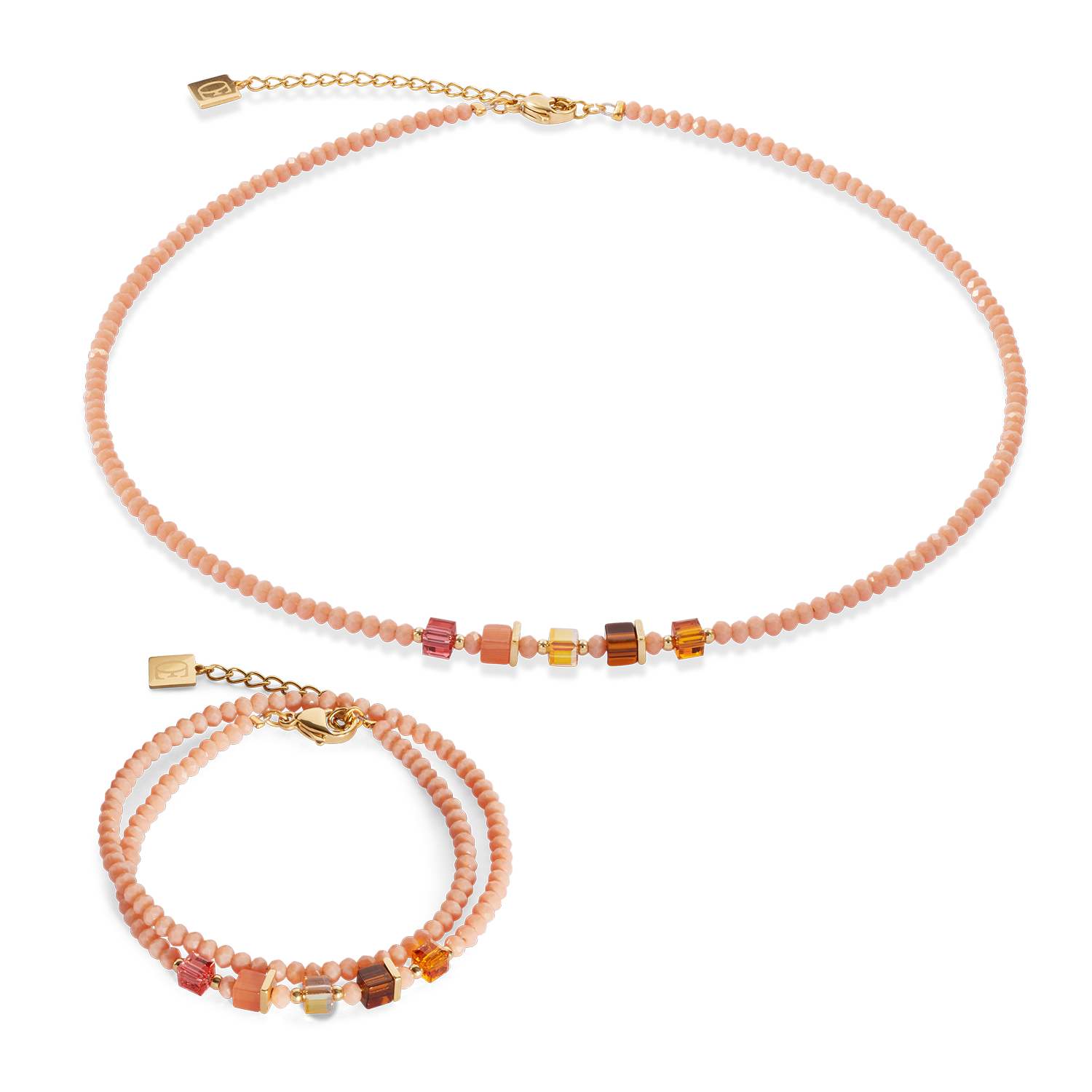 Joyful Colours Update Necklace gold-orange