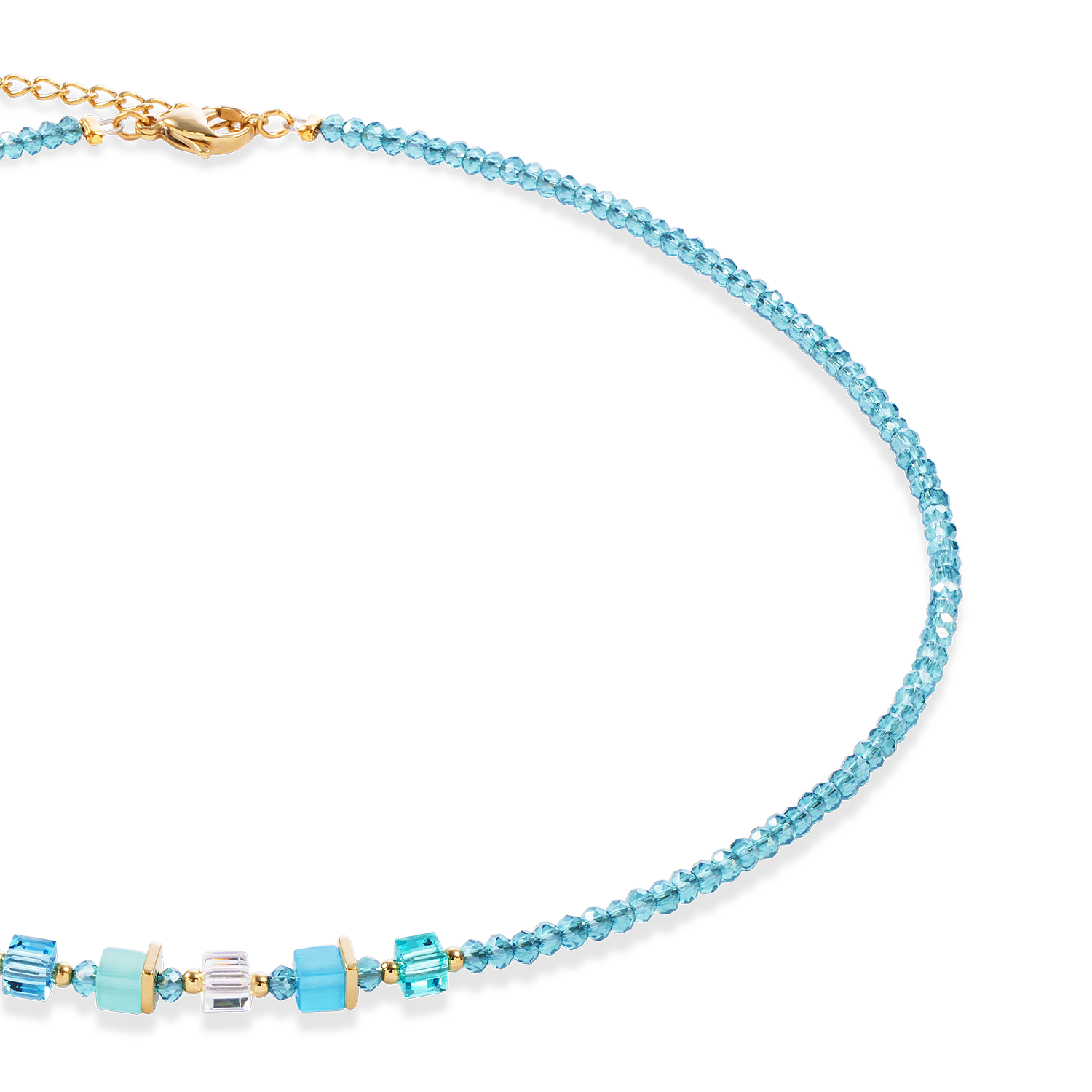 Joyful Colours Update Necklace gold-turquoise