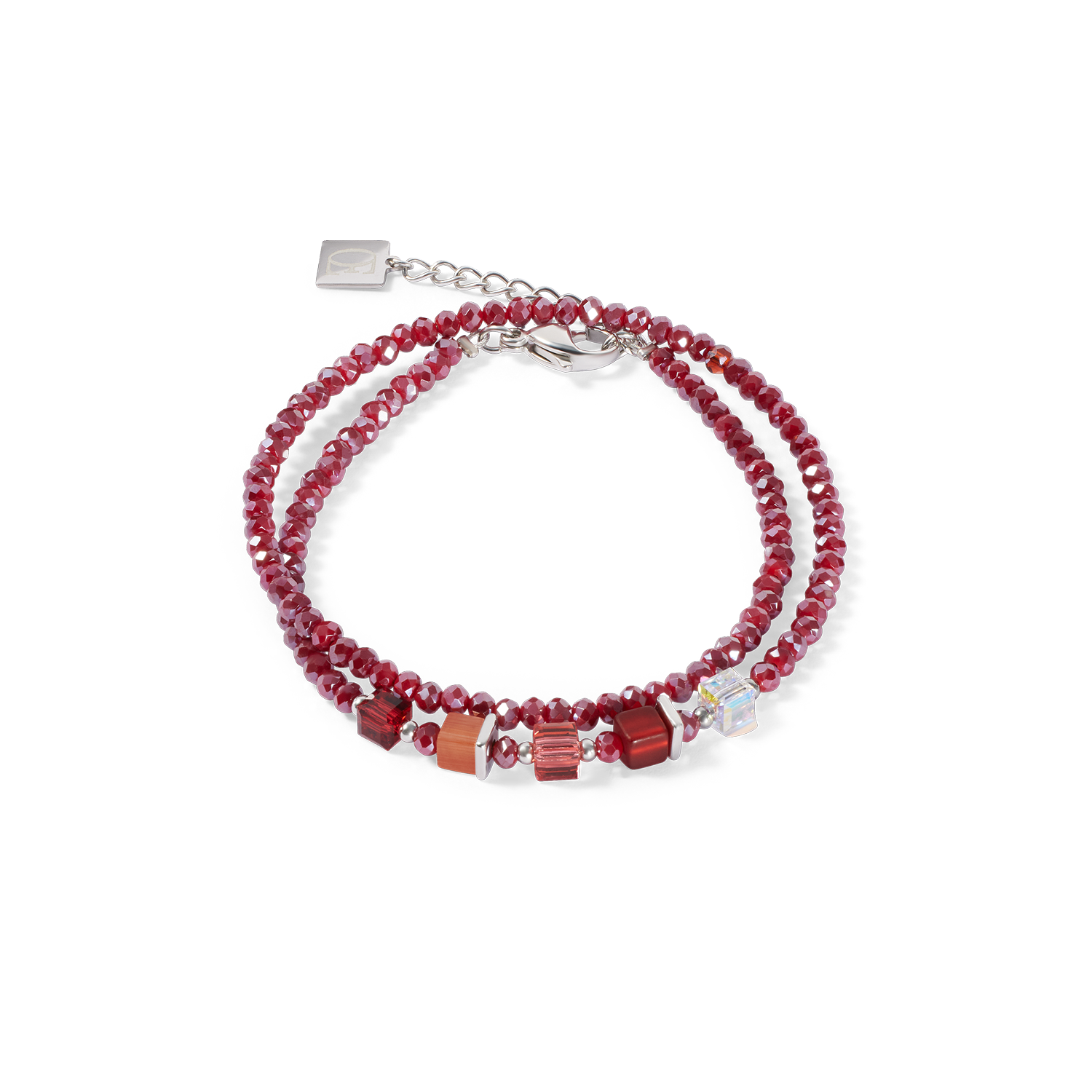 Joyful Colours Update Bracelet silver-red