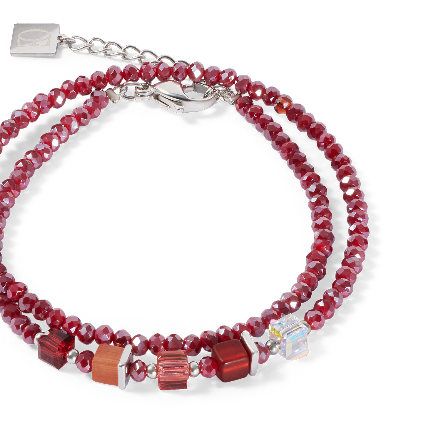 Joyful Colours Update Bracelet silver-red