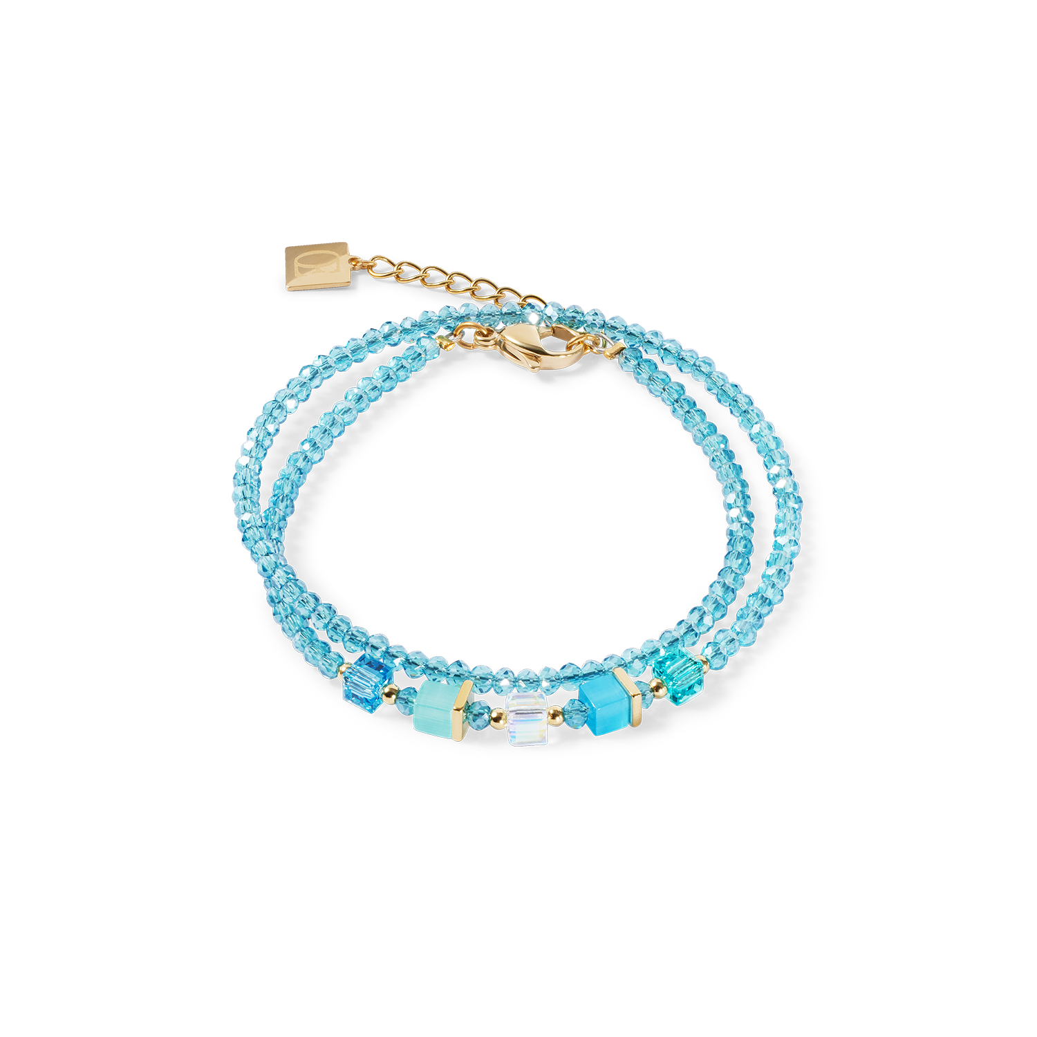 Joyful Colours Update Bracelet gold-turquoise