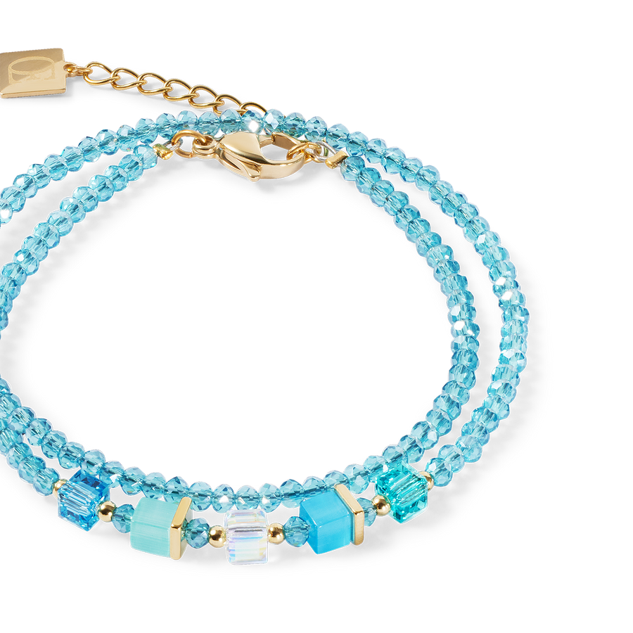 Joyful Colours Update Bracelet gold-turquoise