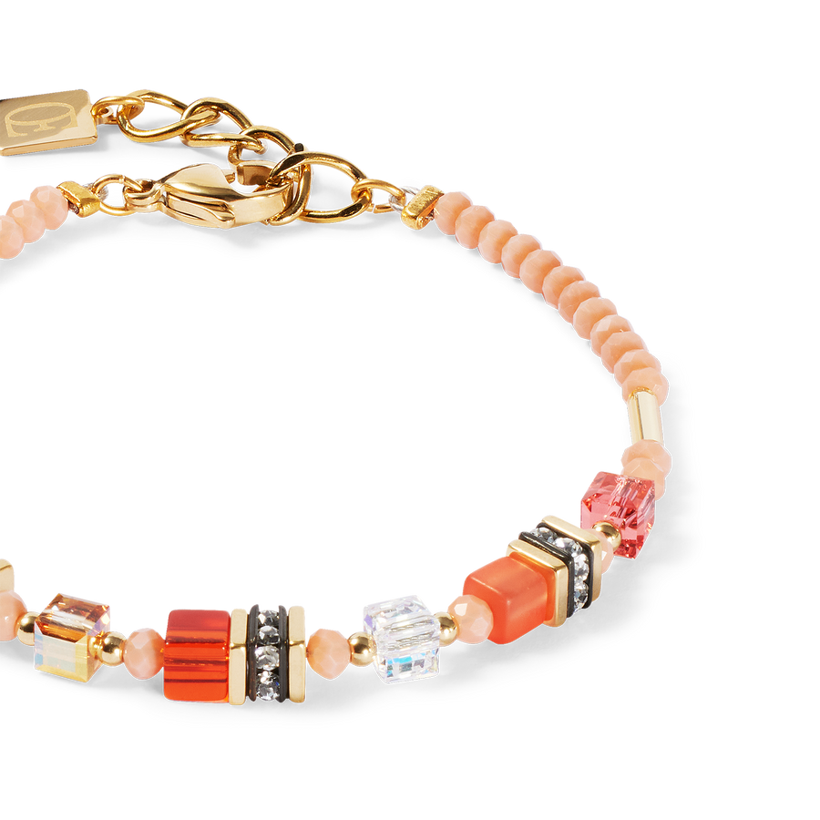 Bracelet Mini Cubes orange