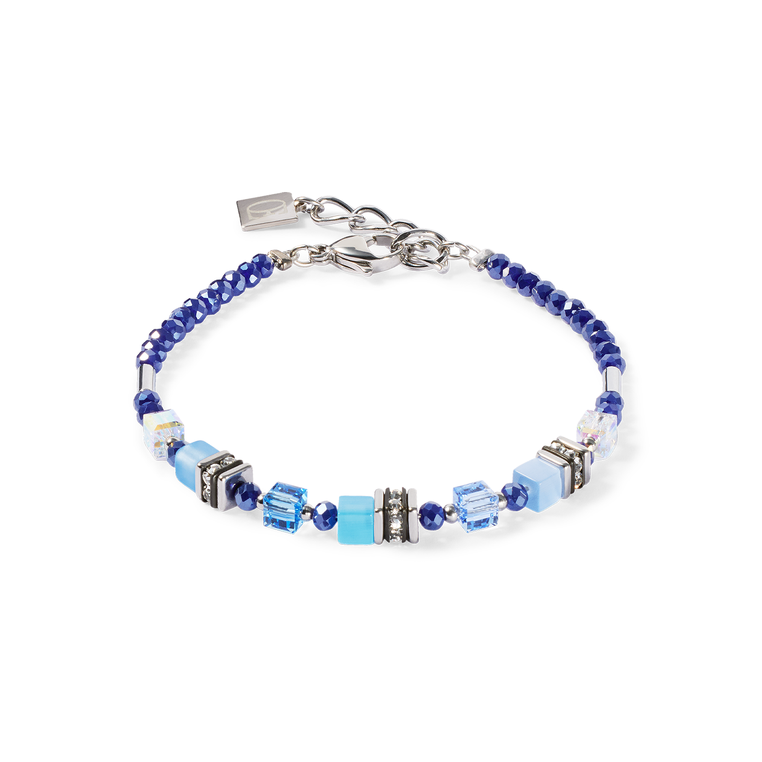 Bracelet Mini Cubes blue