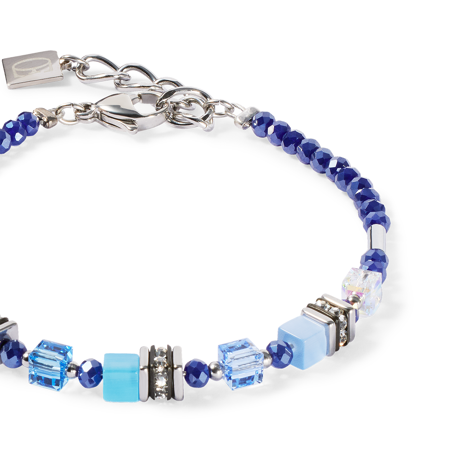 Bracelet Mini Cubes blue