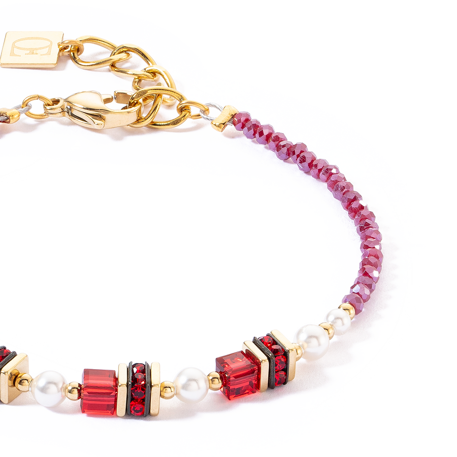 Sparkling Princess bracelet gold-red