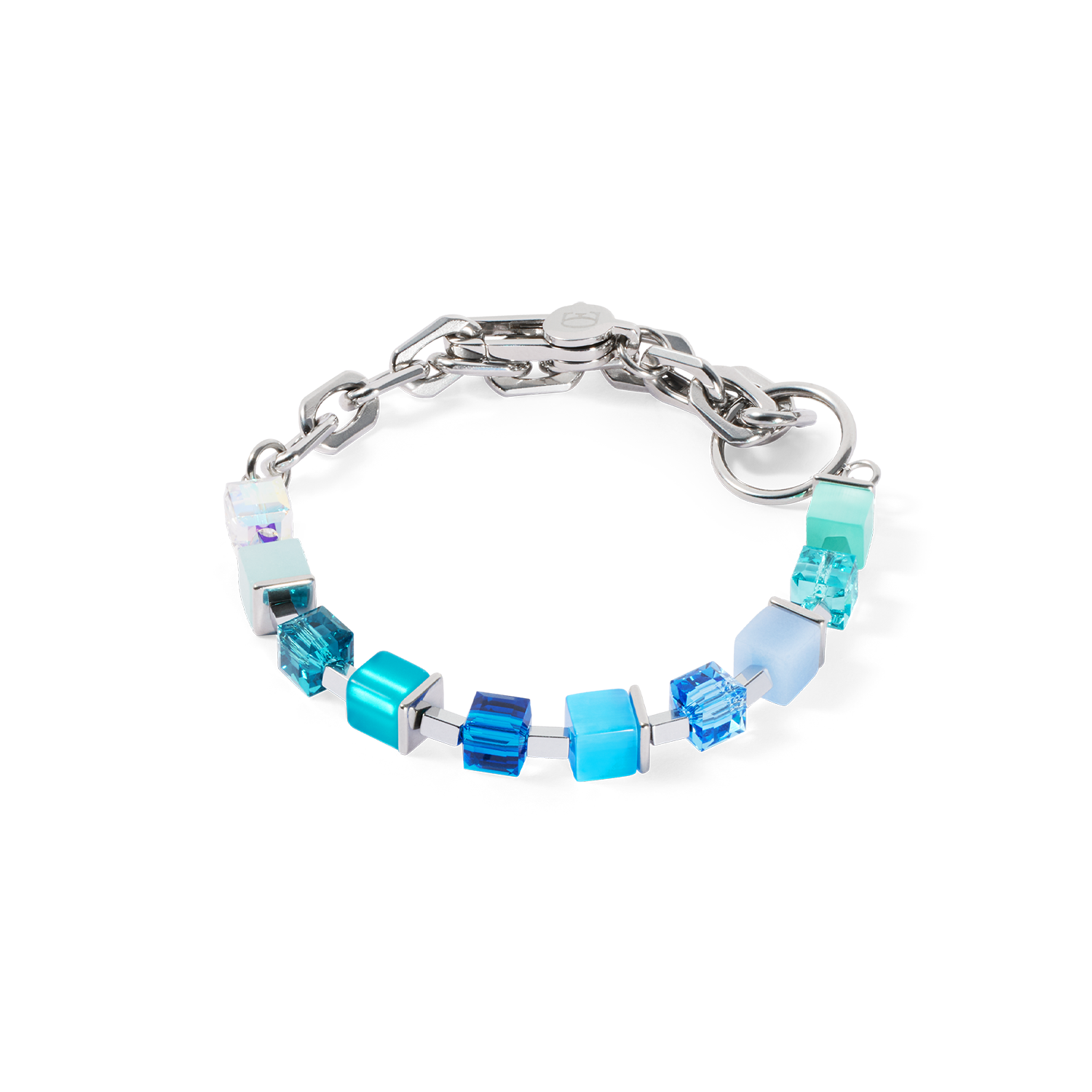 Bracelet Cube Fusion Charm Silver-Ocean