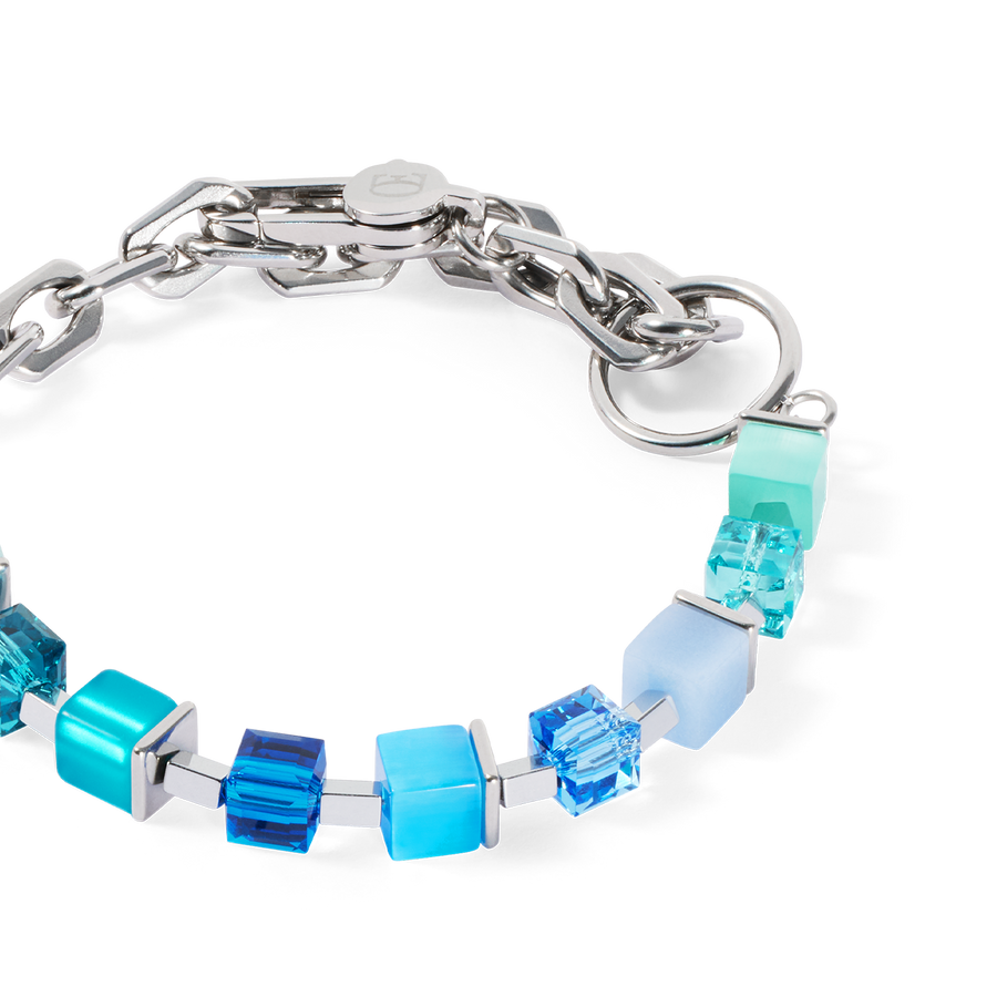 Bracelet Cube Fusion Charm Silver-Ocean