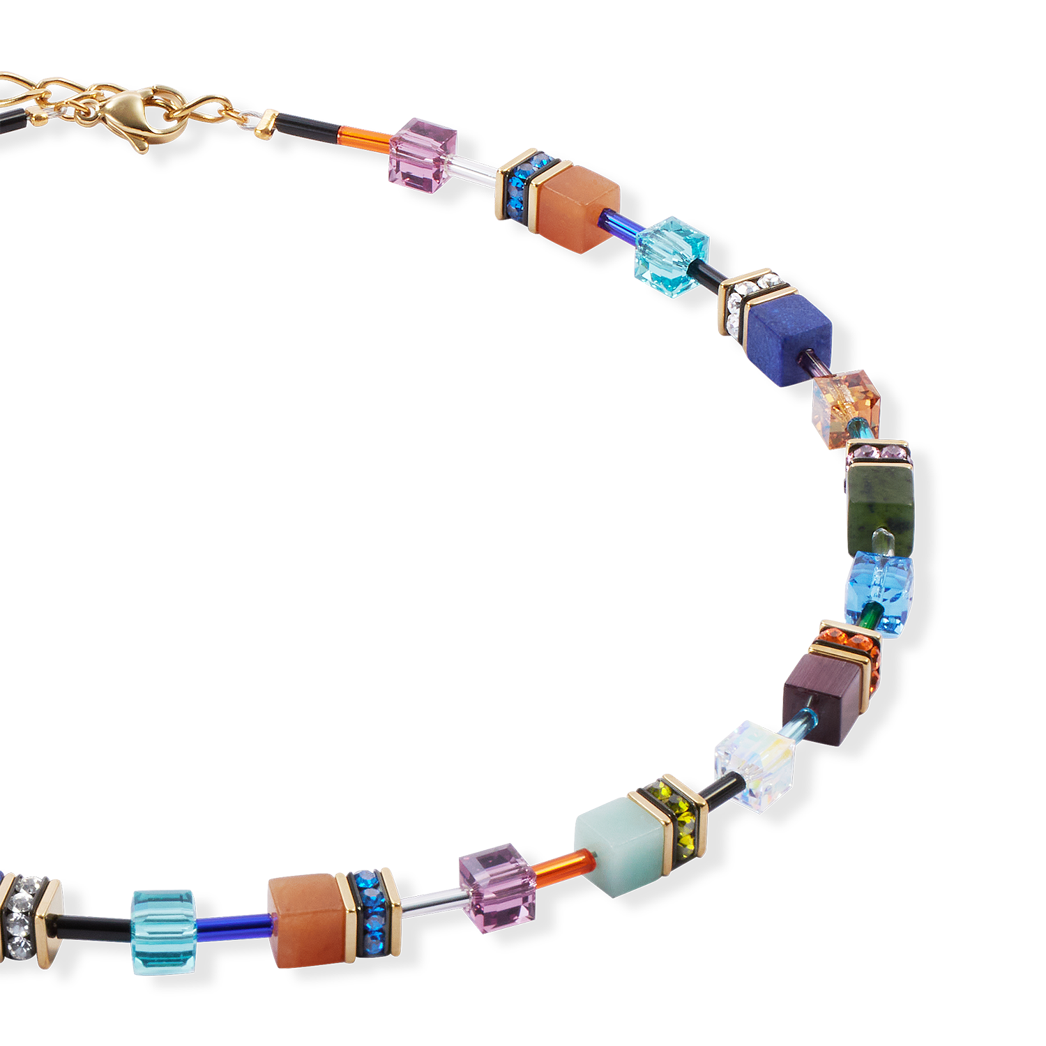 GeoCUBE® Iconic Precious necklace multicolour motion