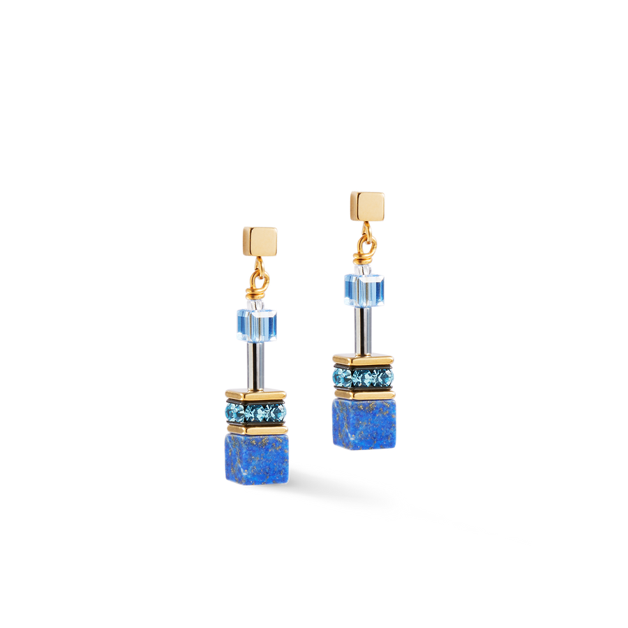 GeoCUBE® Iconic Precious earrings blue