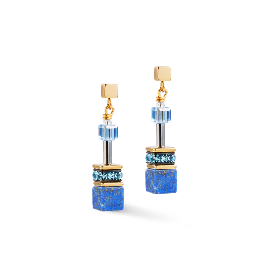 GeoCUBE® Iconic Precious earrings blue