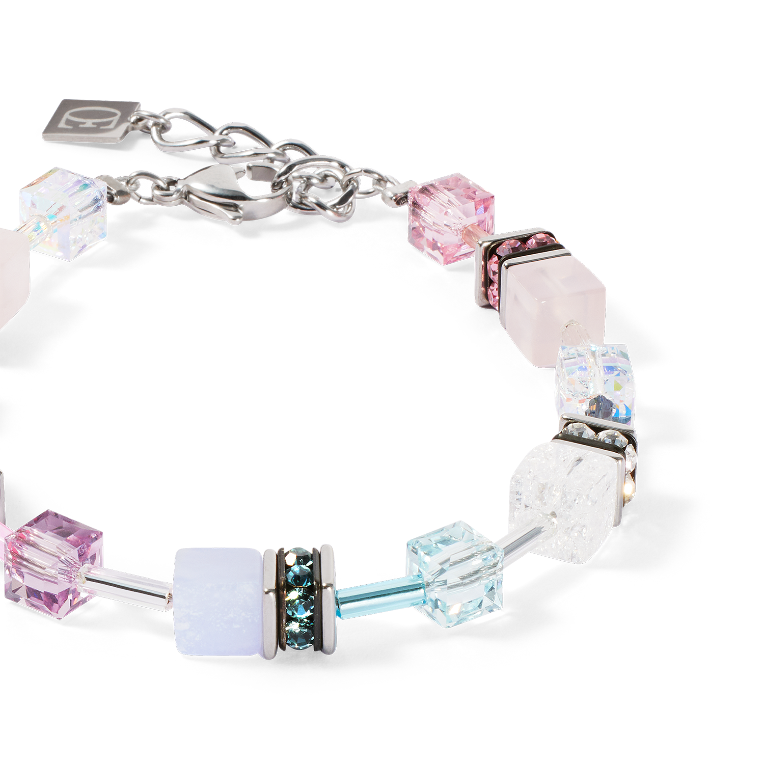 GeoCUBE® Iconic Precious bracelet pink-lilac