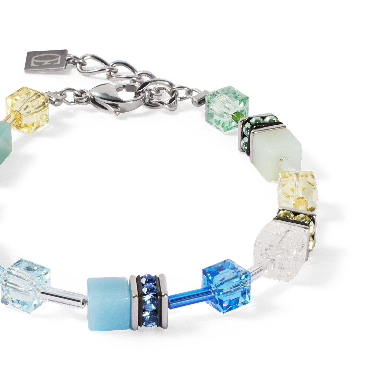 GeoCUBE® Iconic Precious bracelet aqua-green