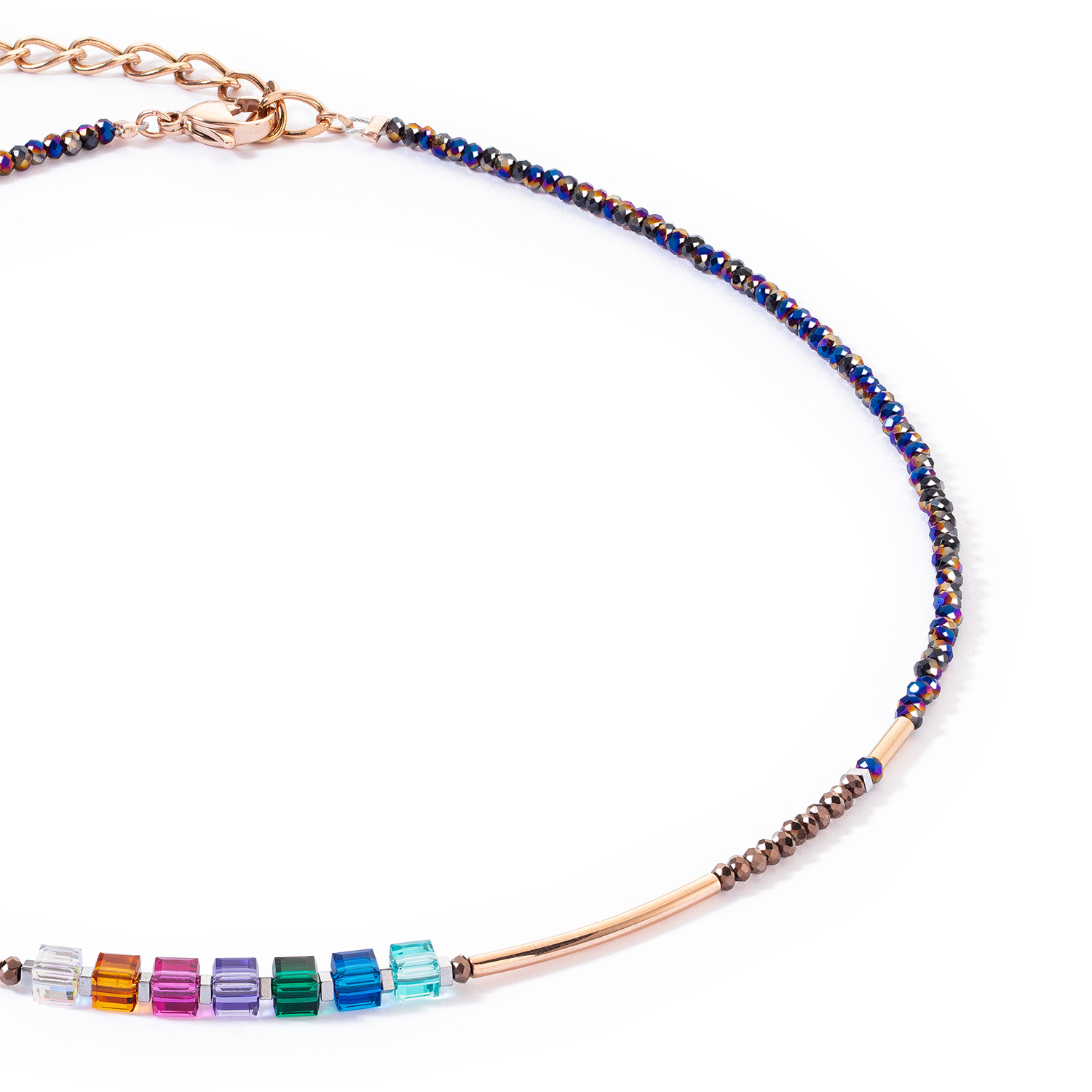 Cube Story Minimalistic Sparkling necklace Multicolour Autumn