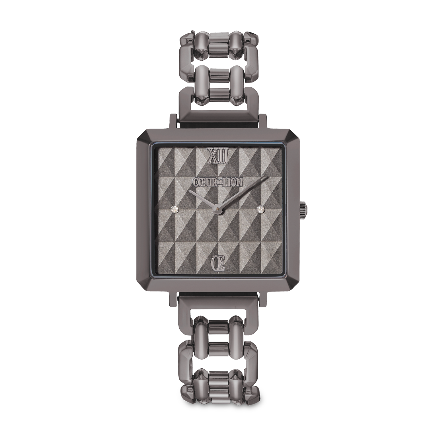 Watch Iconic Cube Spikes Statement anthracite