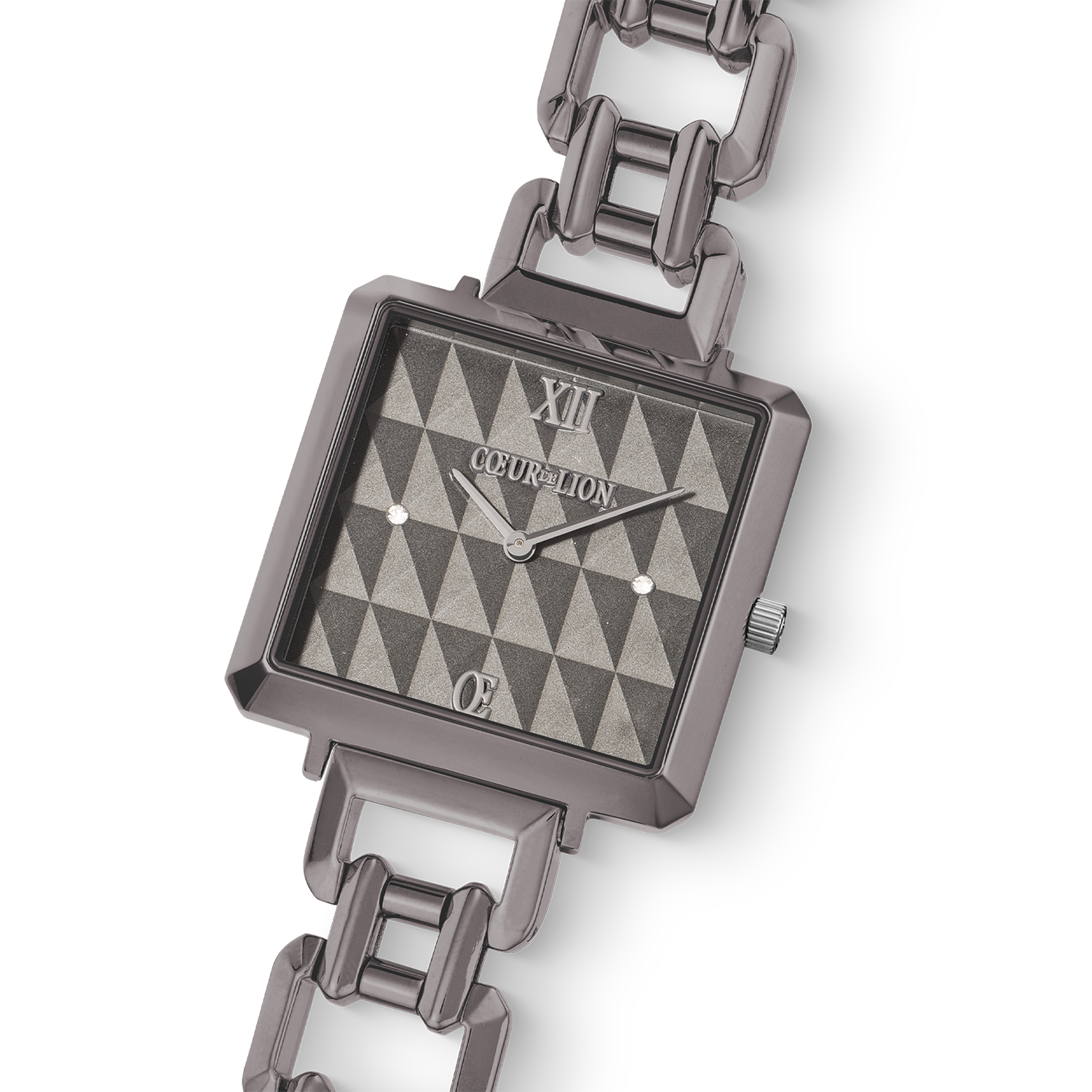 Watch Iconic Cube Spikes Statement anthracite