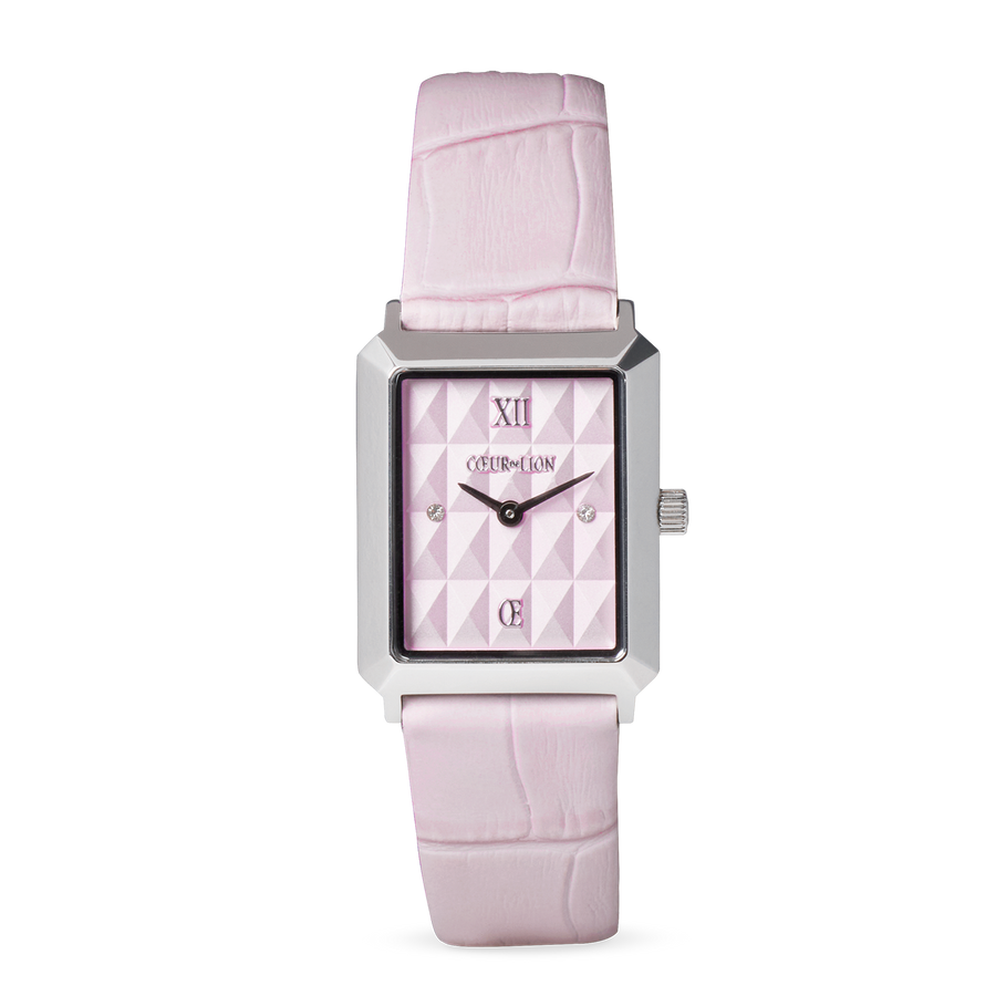 Watch Iconic Spikes Rosé Silver & GeoCUBE® Iconic Precious bracelet pink-lilac