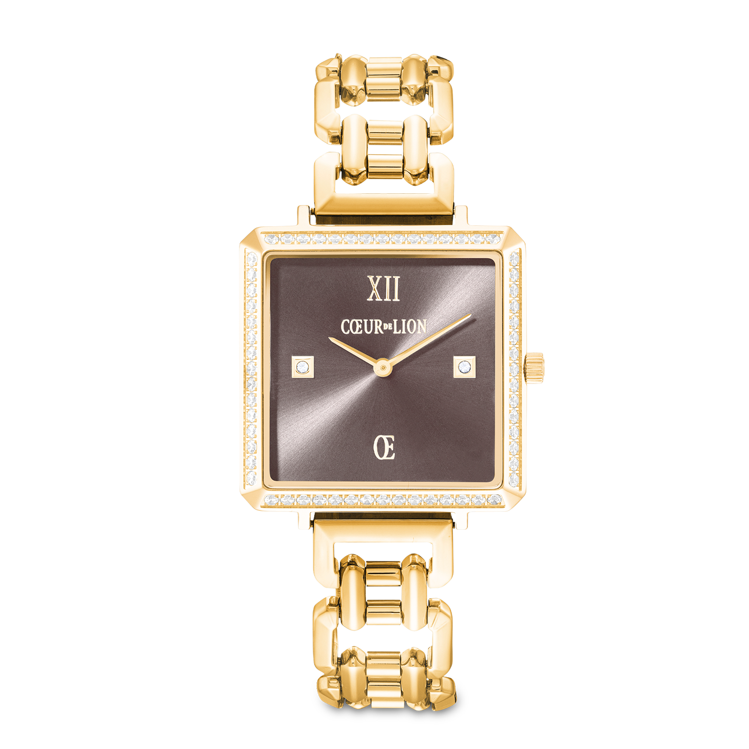 Watch Iconic Cube Sparkling Mystic Mocca Statement gold