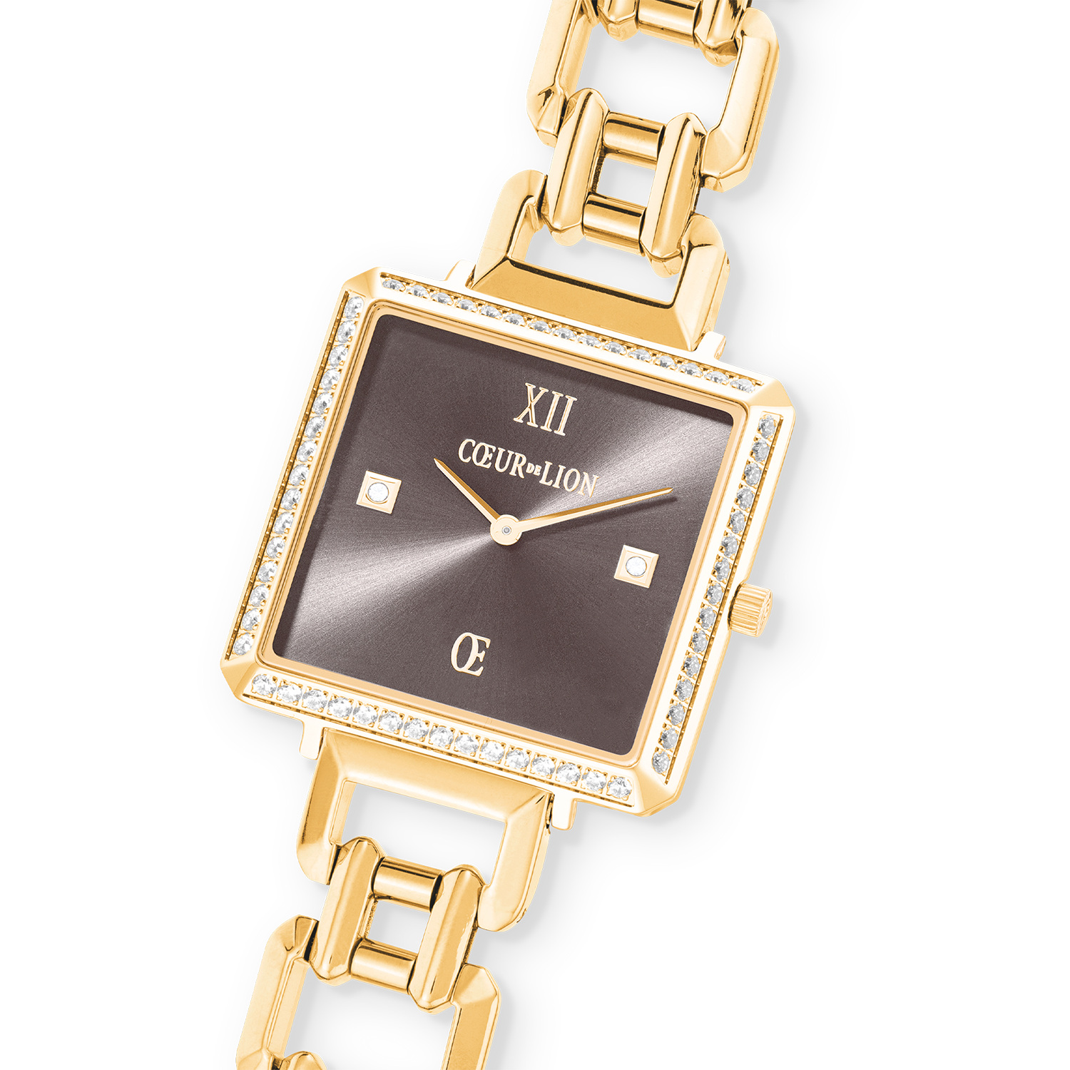 Watch Iconic Cube Sparkling Mystic Mocca Statement gold