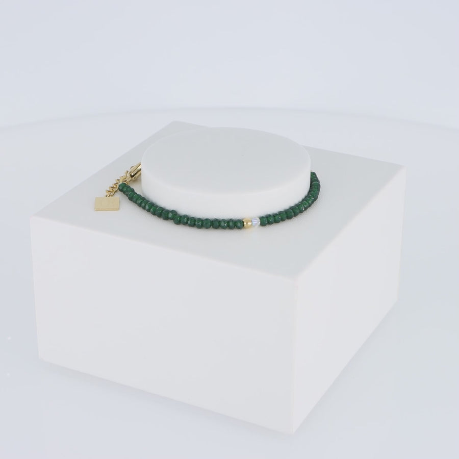 Bracelet Little Twinkle gold-dark green