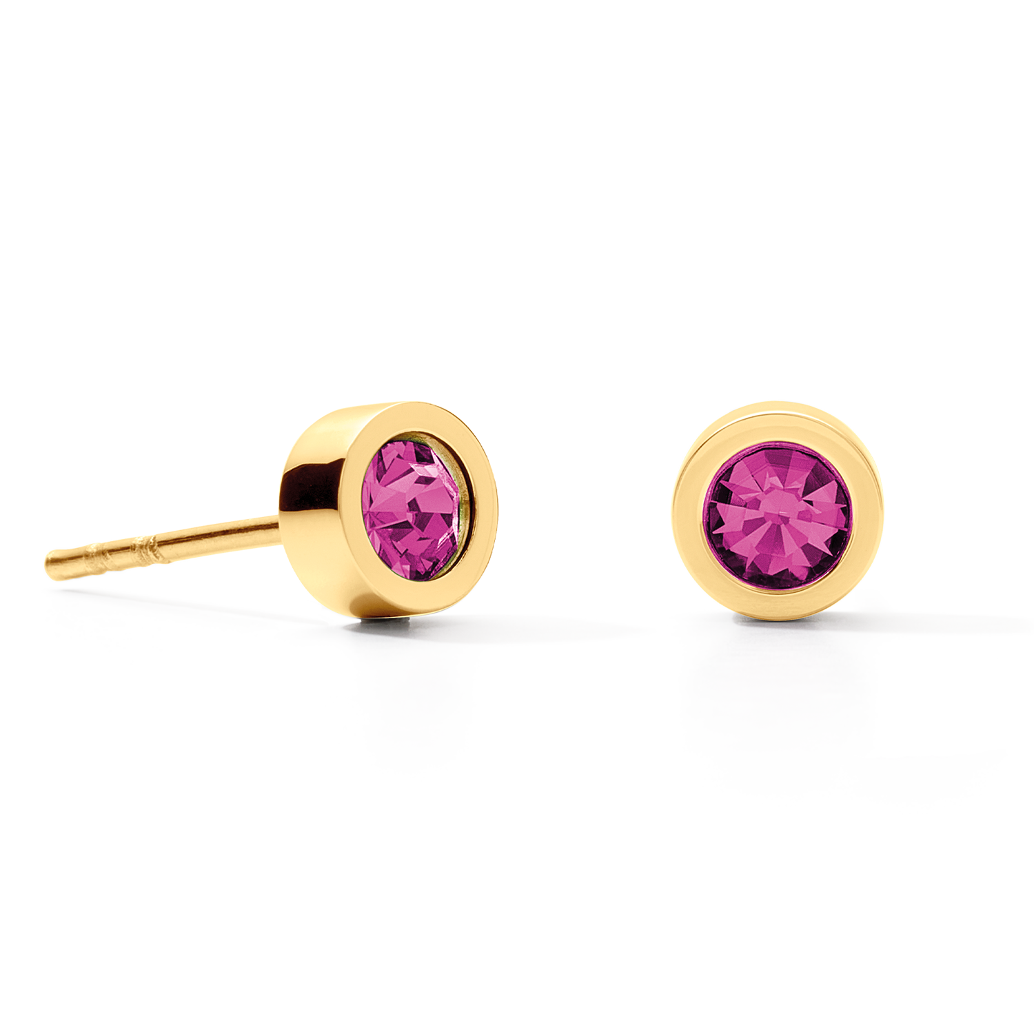 Earrings Sparkling Dots gold-pink